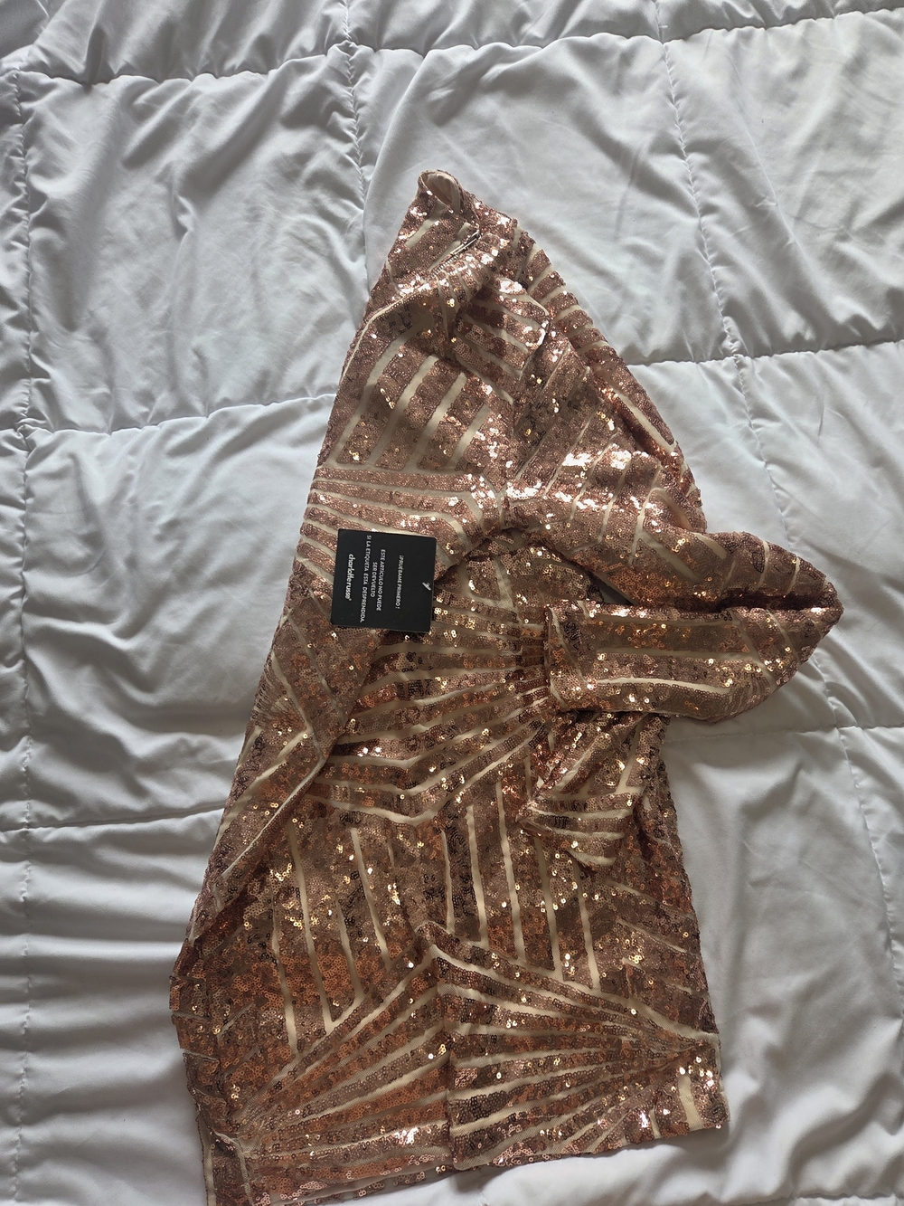 Sequin Blazer Jacket in Rose Gold - Womens